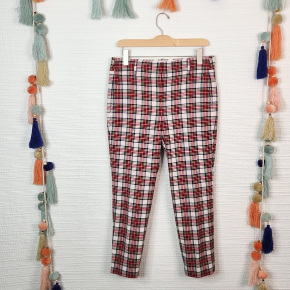J. Crew Cameron slim crop pant in snowy Stewart tartan bi-stretch wool - Picture 4 of 9